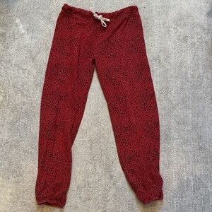 Sundry Red and Black Star Joggers